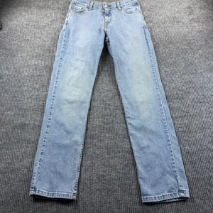 Levis 511Jeans Mens 28x29 Light Wash Blue Straight Leg Denim Water Less Mid Rise